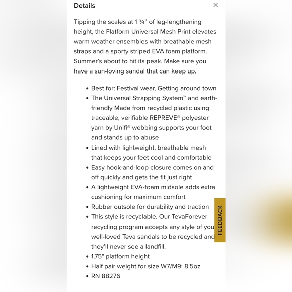 Black Women's Teva Flatform Universal Mesh Print Flatforms | CKH-721569 - Picture 6 of 6